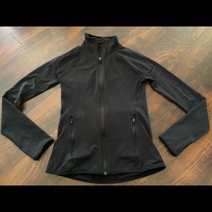 Nike Dri Fit Black Zip Up Tight Sweatshirt Jacket